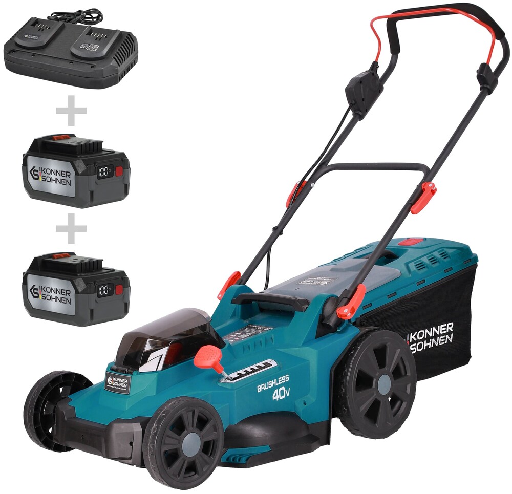 Акумуляторна газонокосарка Konner&Sohnen KS 43LM-40V Set Konner&Sohnen - купити в Україні