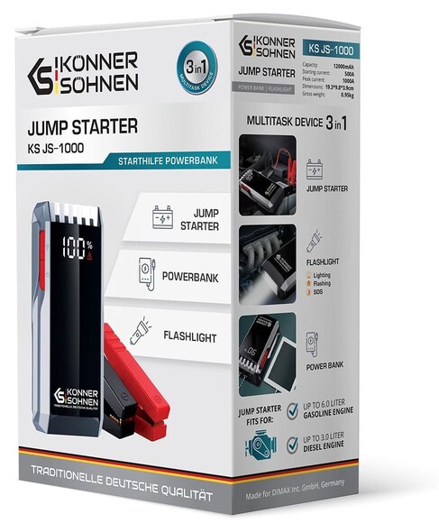 Пусковое устройство Konner&Sohnen KS JS-1000 изображение 6