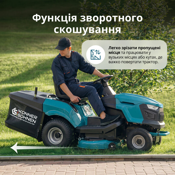 Садовий трактор Konner&Sohnen KS 98TMG-H Фото 17