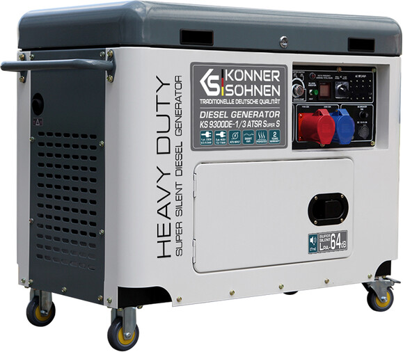 Дизельний генератор Konner&Sohnen KS 9300DE-1/3 ATSR SUPER S (Euro V)