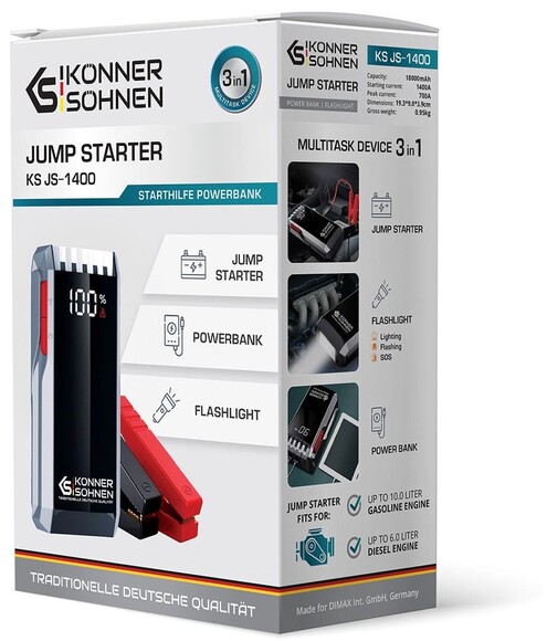 Пусковое устройство Konner&Sohnen KS JS-1400 изображение 6