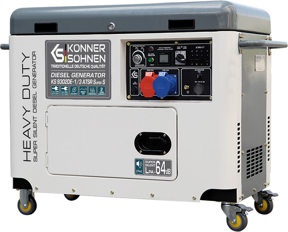 Дизельный генератор Konner&Sohnen KS 9302DE-1/3 ATSR SUPER S (Euro II) image 2
