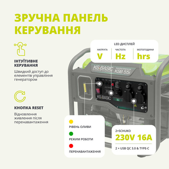 Інверторний генератор Konner&Sohnen BASIC KSB 55i Фото 6