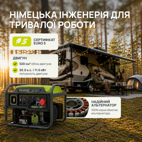 Инверторный генератор Konner&Sohnen BASIC KSB 110iE-1/3 изображение 18