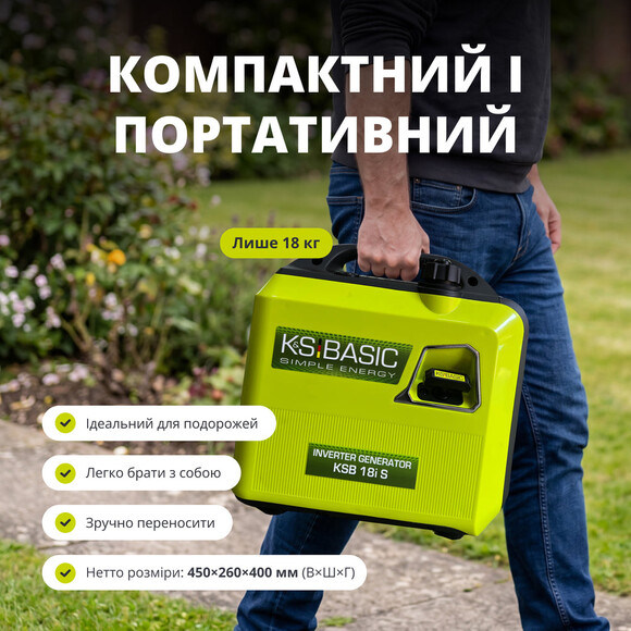 Інверторний генератор Konner&Sohnen BASIC KSB 18i S Фото 12