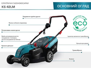 Электрическая газонокосилка Konner&Sohnen KS 42LM изображение 9