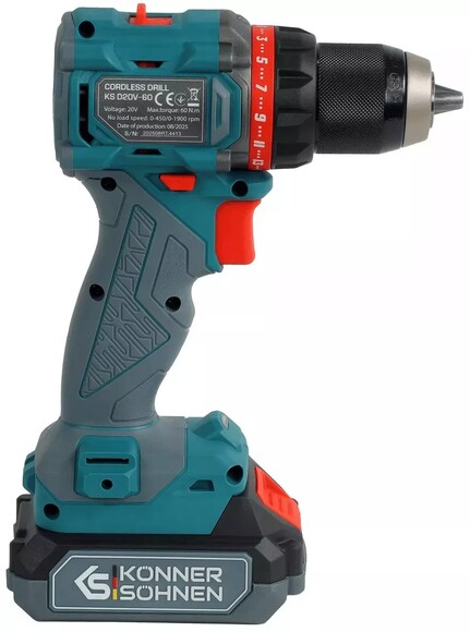 Аккумуляторный шуруповерт Konner&Sohnen KS ID20V-60 KIT 74 PLUS изображение 2