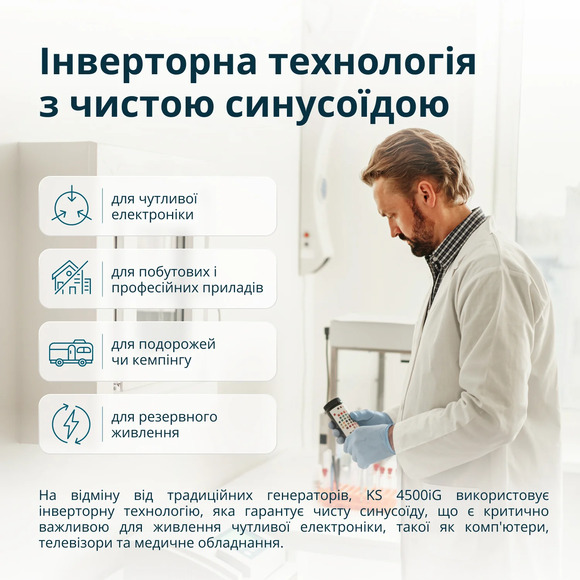 Инверторный двухтопливный генератор Konner&Sohnen KS 4500iG изображение 14