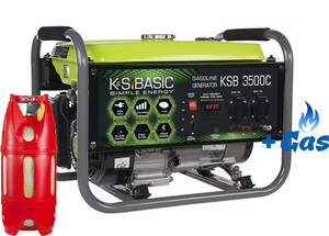 Двухтопливный генератор Konner&Sohnen BASIC KSB 3500 C ГАЗ-БЕНЗИН