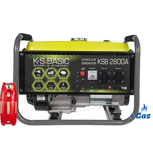 Двухтопливный генератор Konner&Sohnen Basic KS 2800A ГАЗ-БЕНЗИН