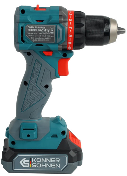 Аккумуляторный шуруповерт Konner&Sohnen KS ID20V-60 KIT 74 изображение 4