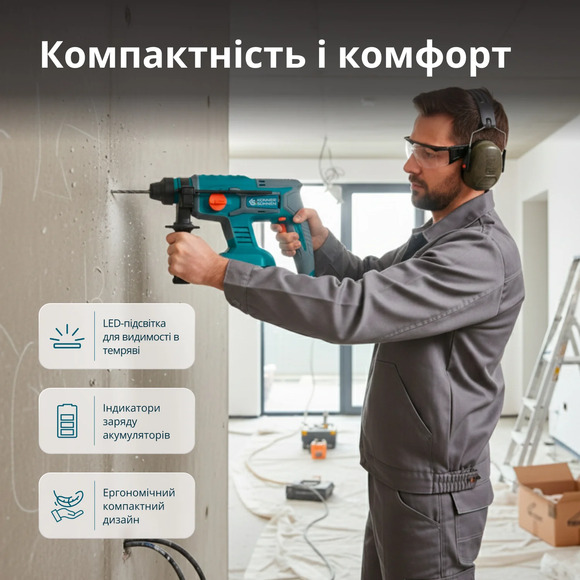 Набор аккумуляторных инструментов Konner&Sohnen KS RHAGD 20V SET 3 изображение 29