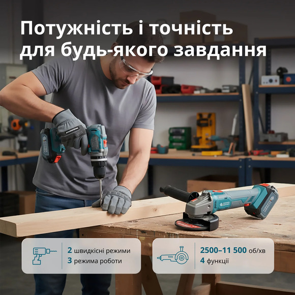 Набор аккумуляторных инструментов Konner&Sohnen KS IDAGB 20V SET 1 изображение 24