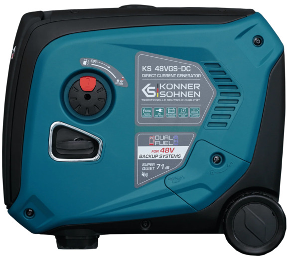 Двухтопливный инверторный генератор Konner&Sohnen KS 48VGS-DC изображение 2