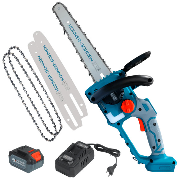 Акумуляторна ланцюгова пилка Konner&Sohnen KS MCS20V-12 SET