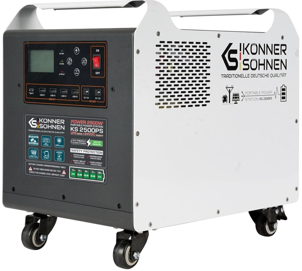 Зарядна станція Konner&Sohnen KS 2500PS (2560 Вт·год / 2500 Вт) Konner&Sohnen - купити в Україні