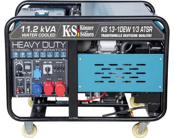 Дизельный генератор Konner&Sohnen KS 13-1DEW 1/3 ATSR (жидкостное охлаждение)