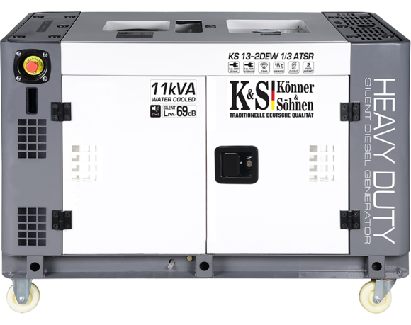 Дизельний генератор Konner&Sohnen KS 13-2DEW 1/3 ATSR (рідинне охолодження)