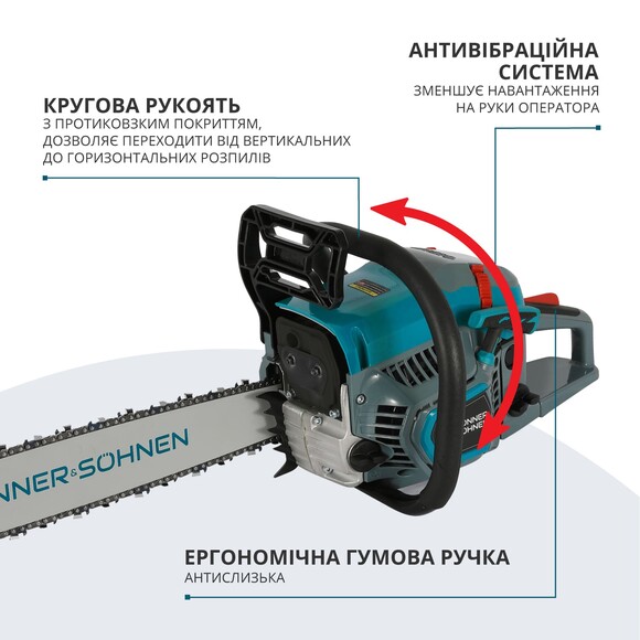 Бензопила Konner&Sohnen KS CS31G-20 Фото 6