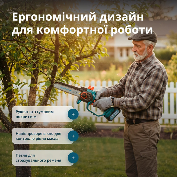 Акумуляторна ланцюгова пилка Konner&Sohnen KS MCS20V-8 CASE Фото 11