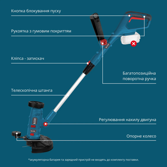 Акумуляторний тример Konner&Sohnen KS MFT-20V (без АКБ та ЗП) Фото 7