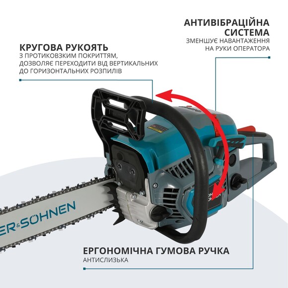 Бензопила Konner&Sohnen KS CS31G-18 Фото 6