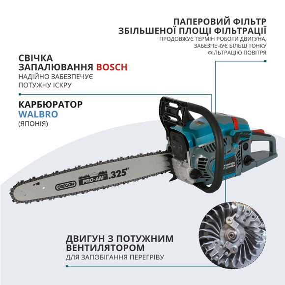 Бензопила Konner&Sohnen KS CS31G-16-1 Фото 10