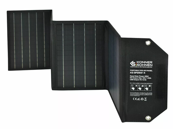 Портативна сонячна панель Konner&Sohnen KS SP28W-4 image 5