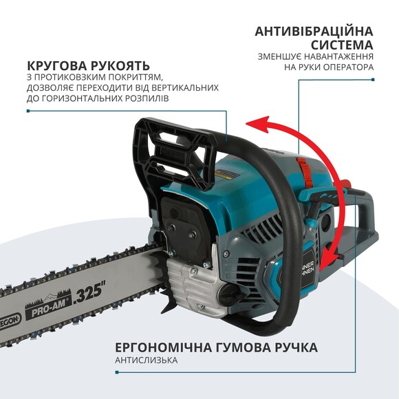 Бензопила Konner&Sohnen KS CS21G-16-1 Фото 6