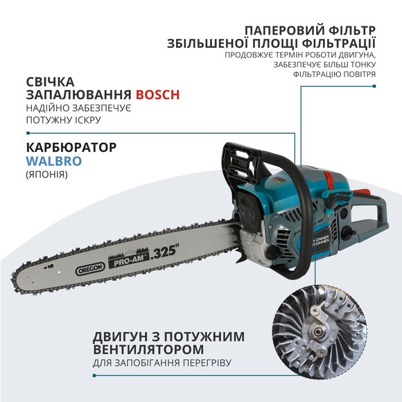 Бензопила Konner&Sohnen KS CS31G-18-1 Фото 10