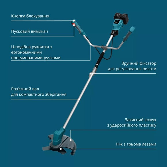 Набор аккумуляторной садовой техники Konner&Sohnen KS 43LM-BCT40V-SET изображение 16