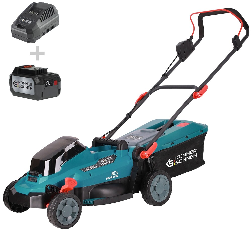 Акумуляторна газонокосарка Konner&Sohnen KS 33LM-20V Set